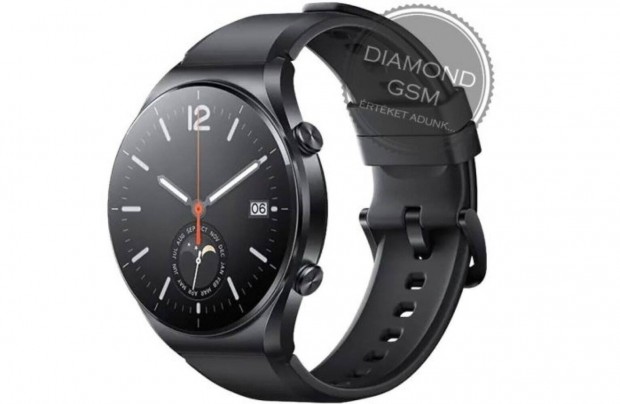 j Xiaomi Watch S1 , Fekete sznben, gyri dobozban,