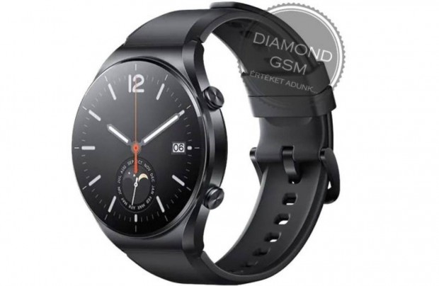 j Xiaomi Watch S1 , Fekete sznben, gyri dobozban,