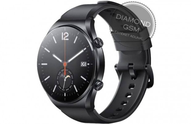 j Xiaomi Watch S1 , Fekete sznben, gyri dobozban,