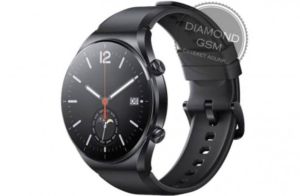 j Xiaomi Watch S1 , Fekete sznben, gyri dobozban,