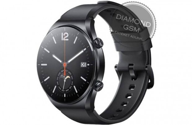 j Xiaomi Watch S1 , Fekete sznben, gyri dobozban, gyri