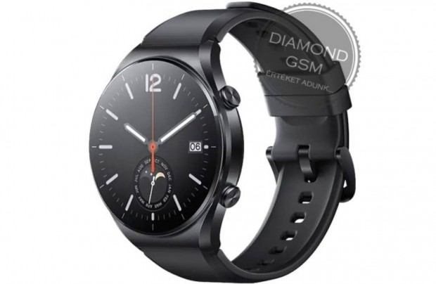 j Xiaomi Watch S1 , Fekete sznben, gyri dobozban, gyri