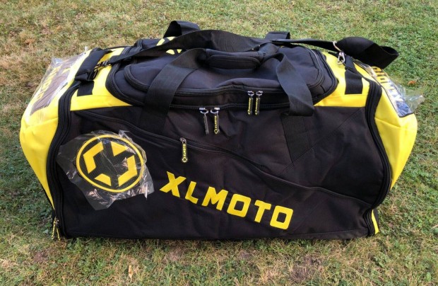 �j Xlmoto fekete/s�rga motoros/supermoto t�ska, sportt�ska, utaz�t�ska
