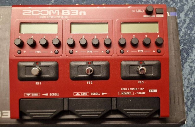 Új Zoom B3n multieffekt basszusgitárhoz