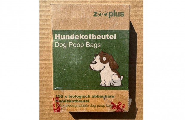 Új Zooplus Lebomló Kutyapiszok Zacskó Kutya Kaki Zacsi 10 Tek. 150db