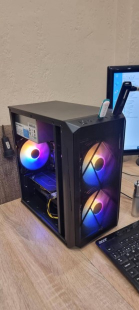 Új! 14.GEN DDR4/5 I5-14400 12x5Ghz 4K Gamer Pc Rtx 4070 12GB Gddr6X /3