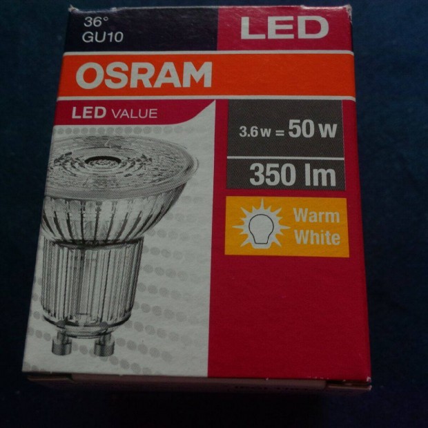 j! 1 db Osram LED 50W GU10 izz pl. IKEA olvaskaros lmphoz