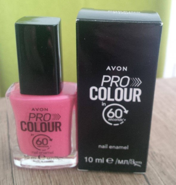 j! Avon Pro Colour 60 sec. krmlakk Popping pink rnyalat Bontatlan