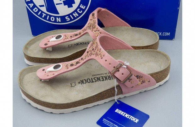 j! Birkenstock Gizeh teljes br papucs, 38 -as Szlesebb tpus