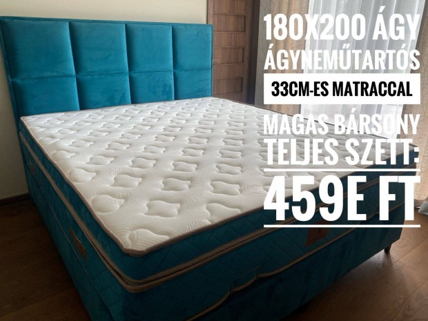 j! Como brsony boxspring gy, 32cmes matraccal, tbb sznben,180x200