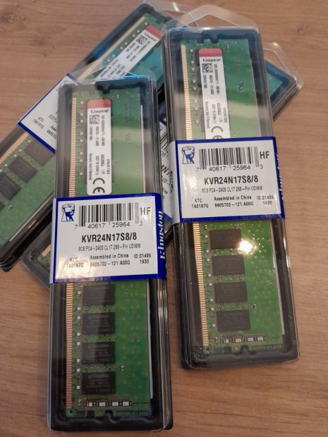 j! DDR4 8GB memria modulok bontatlan gyri csomagban