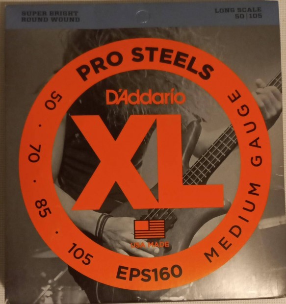 j, D'Addario EPS160 basszusgitr hr.