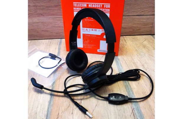 j, Eksa H12 3,5 mm-es vezetkes fejhallgat mikrofonnal bomba ron!