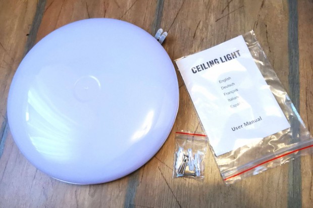 Új, Elfeland 23cm modern kerek LED mennyezeti lámpa 24W (2200LM)