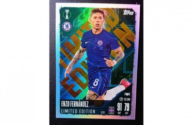 j! Enzo Fernandez Chelsea Limited focis krtya Match Attax 2025