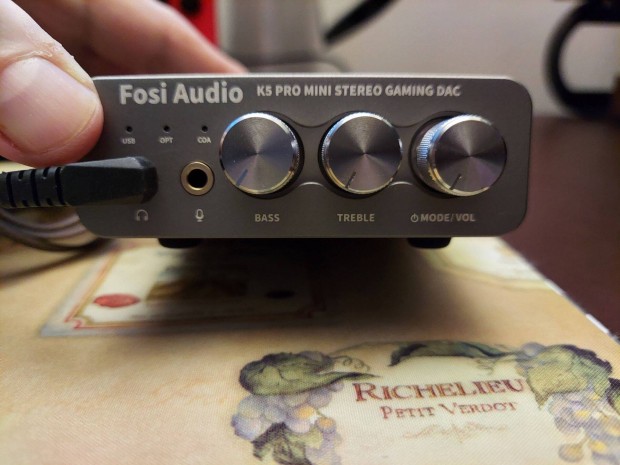 j* Fosi Audio K5 Pro, USB DAC, fejhallgaterst