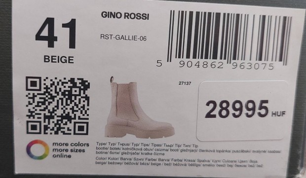 j! GINO Rossi ni bakancs bzs sznben