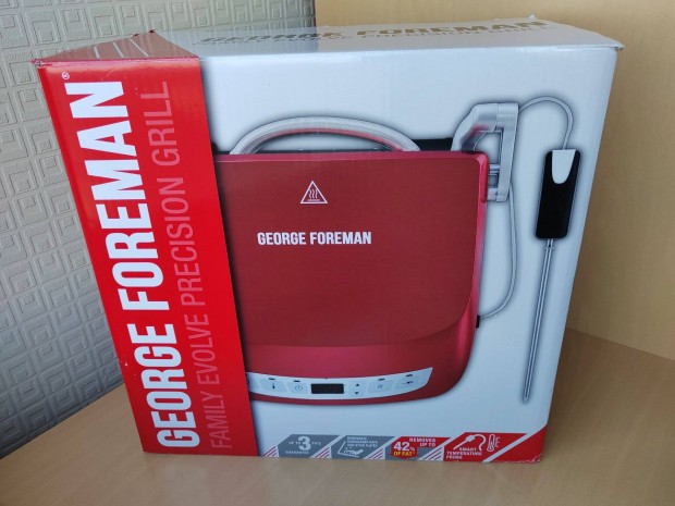 j, George Foreman 24001-56 elektromos preczis grill, 3 v garancia