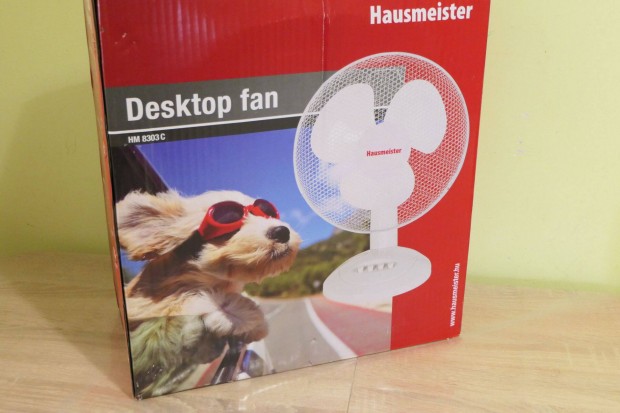 Új! Hausmeister asztali ventilátor 30 cm 35W Ingyen foxpost!