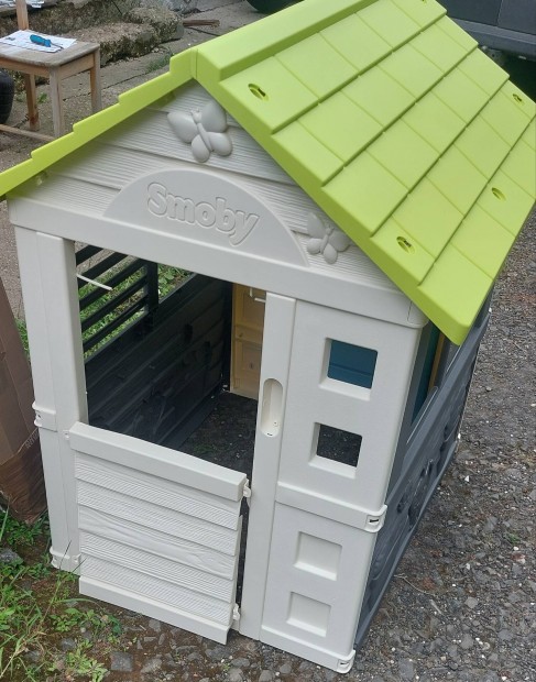 Új! Házikó Jolie New Grey Playhouse Smoby játszóház