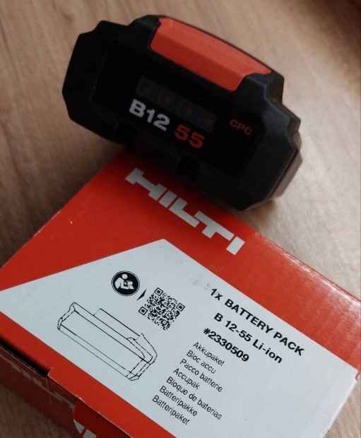 j! Hilti B12-55 Li-ion akku, 5.0Ah!