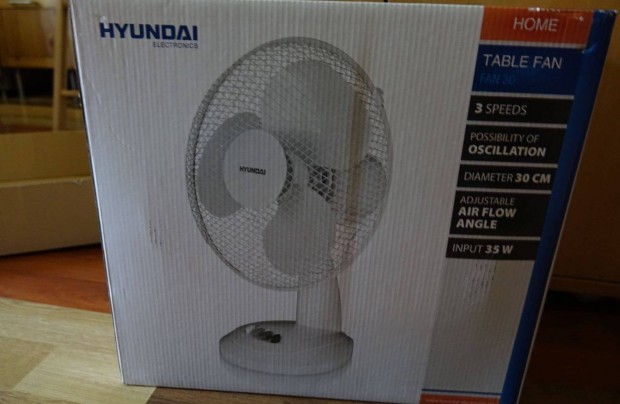 j! Hyundai asztali ventiltor 30cm 3 sebessg, dnthet, forog