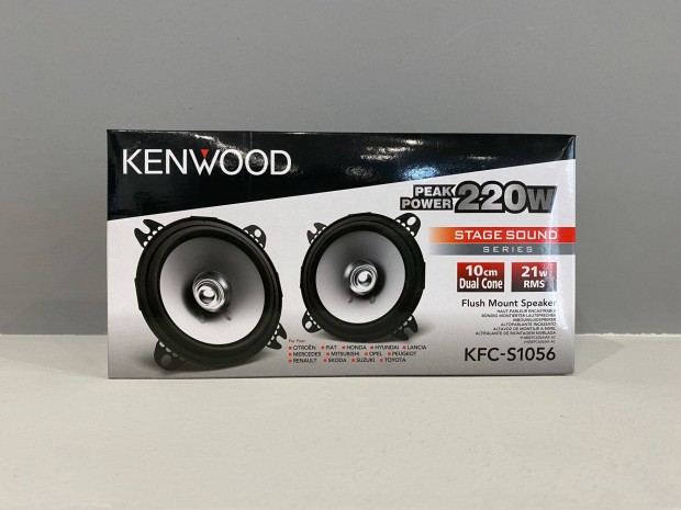 j, Kenwood KFC-S1056 10cm hangszr prban 220W / 88dB
