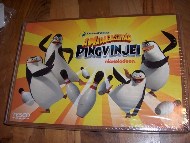 j, Madagaszkr Pingvinjei gyjtdoboz, trsasjtk, figurkkal