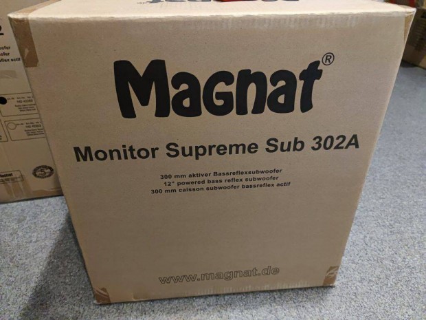 j! Magnat Monitor Supreme Sub 302A fekete aktv mlynyom
