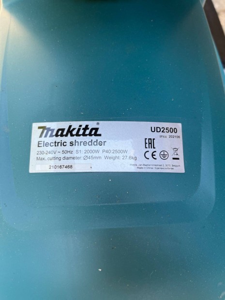 j! Makita aprt szecskz gp, UD2500 tipus elad