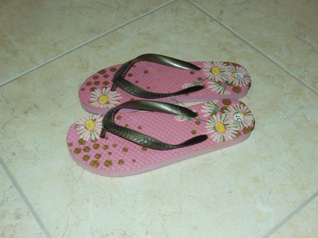 j! Ni flip-flop papucs, strand papucs. 37