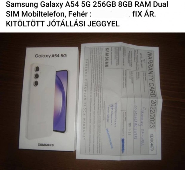 j! Nyeremnyjtkon nyertem! Samsung Galaxy A54 8gb/256