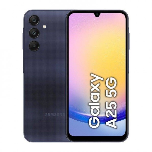 j! Samsung SM-A256B/DS Galaxy A25 5G Dual Sim 128GB 6GB RAM Black