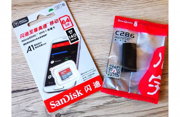 j, Sandisk Ultra microsdxc krtya 64GB(140MB/s, A1, Class 10) -50%!