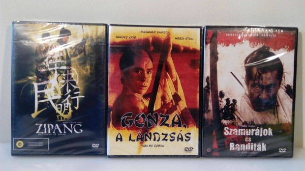 j, Szamurjok s banditk, Gonza a lndzss, Zipang (3 DVD)