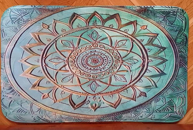 j! Trkiz, arany Mandala sznyeg 80x50cm