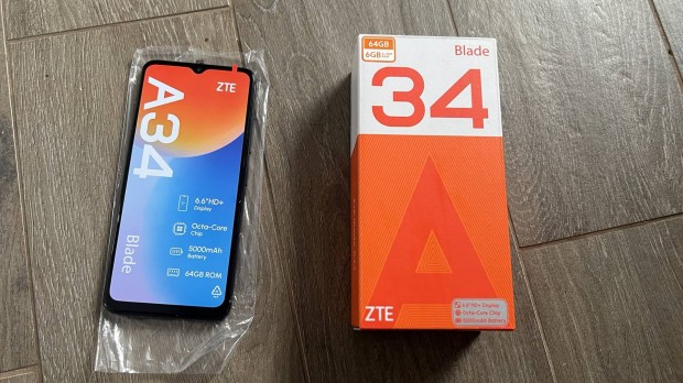 j! ZTE Blade A34 okostelefon