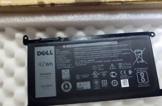 j - Dell Inspiron 5567 5570 5770 Vostro 5568 gyri akkumultor Wdx0R