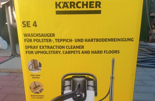 Új ! Karcher SE4 Szőnyegtisztító Takarítógép porszívó kárpittisztító