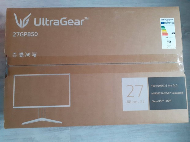 j - LG Ultragear 27GP850P-B - 3 v LG Magyarorszg garancia!