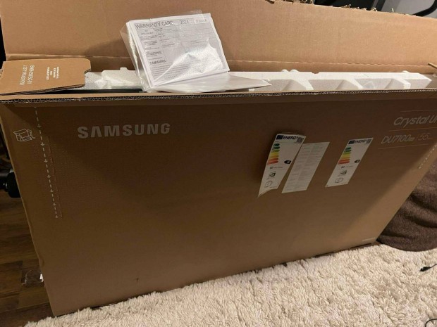 Új / Számlás Samsung Crystal UHD 4K Smart led televízió 55" 139cm TV