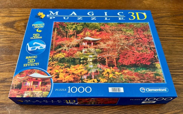 j, bontatlan 1000 db-os Clementoni 3D Magic puzzle