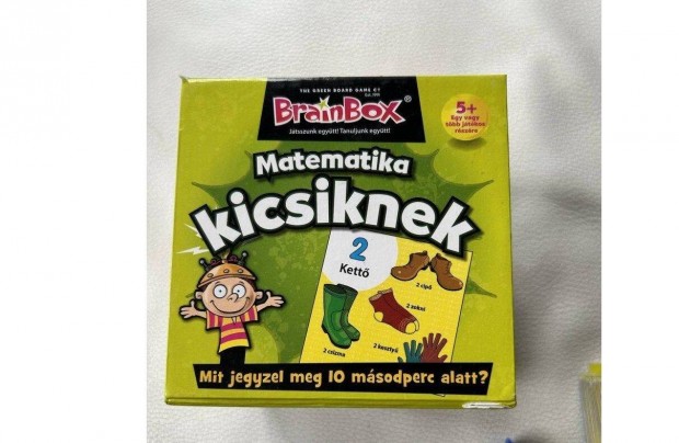 Új, bontatlan Brainbox Matematika szórakoztató, oktató társasjáték