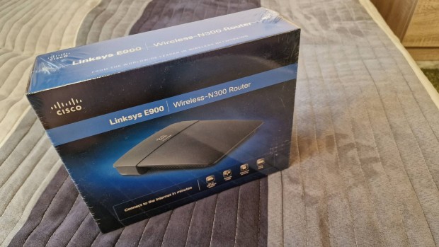 j, bontatlan Cisco Linksys E900 N300 wifi touter elad