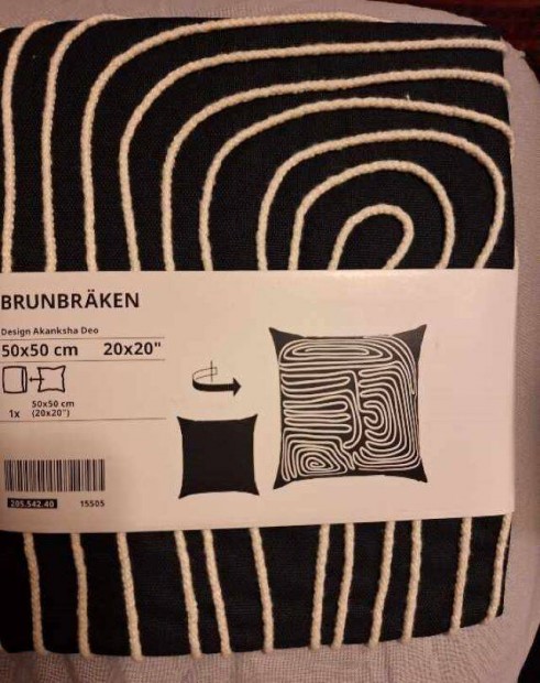 j, bontatlan Ikea Brunbrken fekete mints pamut dszprnahuzat