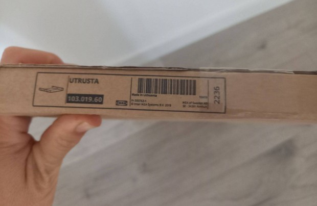 Új, bontatlan Ikea Utrusta 103.019.60 Konzol sütőhöz, galvanizált