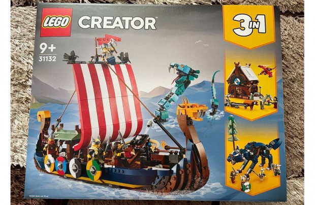 j, bontatlan LEGO Creator 31132 Viking haj s a Midgard kgy
