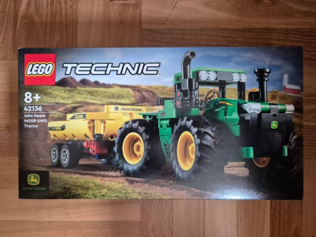 Új, bontatlan Lego Technic 42136 John Deere 9620R 4WD traktor