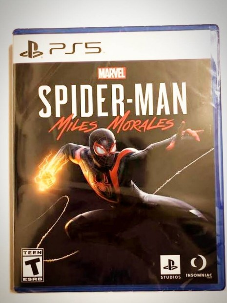Új, bontatlan PS5 Spider Man Miles Morales