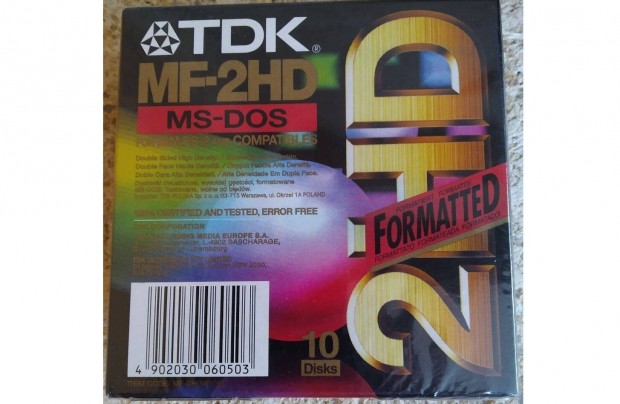 Új, bontatlan TDK floppy
